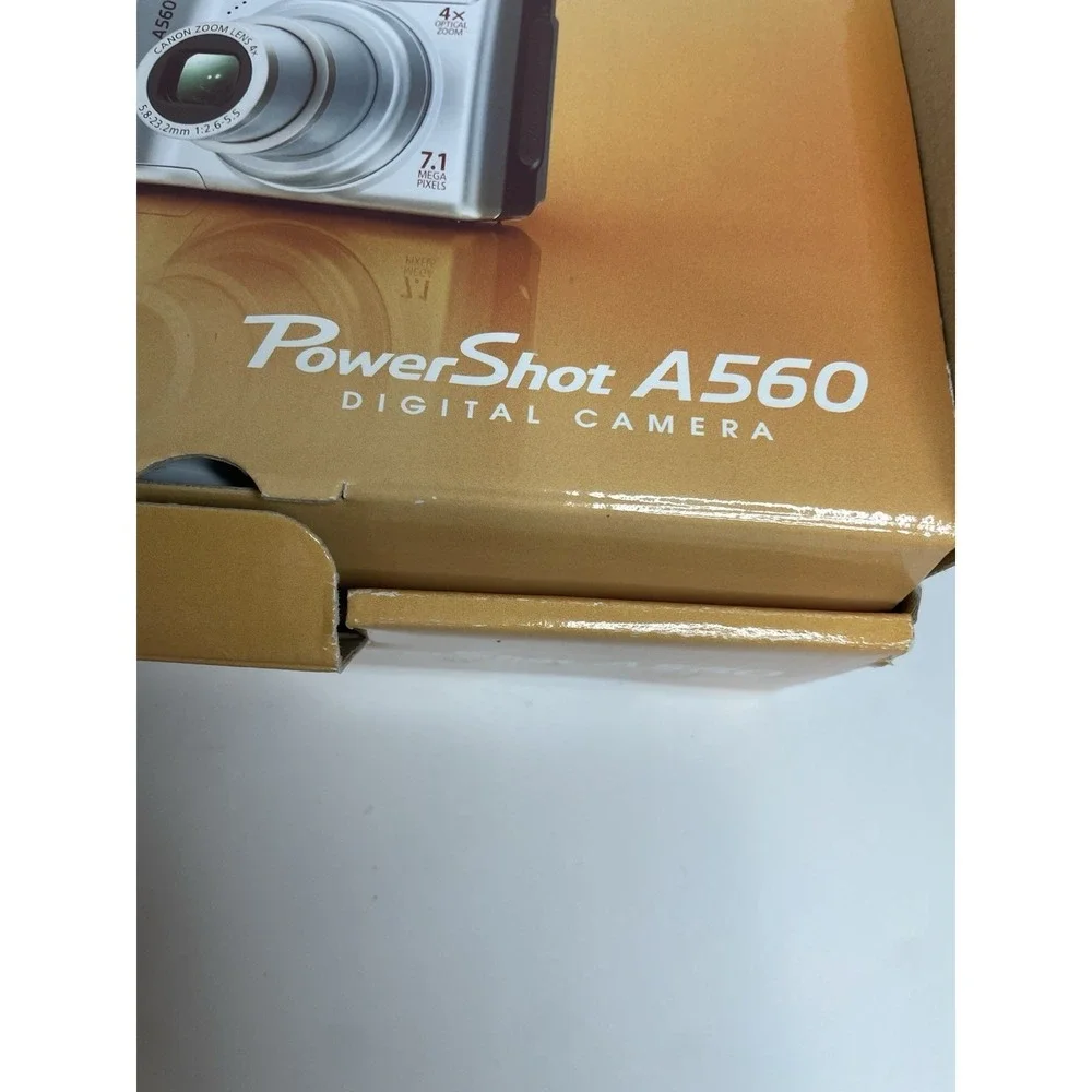 Canon PowerShot A560 Compact Digital Camera BOX And Contents NO CAMERA
